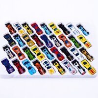 Vỉ 50 chiếc ô tô sắt đồ chơi cho bé nhiều màu