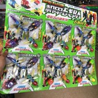 vỉ 6 bộ đồ chơi côn trùng biến hình siêu nhân.5 còn 1 bộ