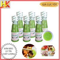 [Vỉ 6 Lọ] Muối Chanh Ớt Xanh Nha Trang Dasavi Chai 130G, Muối Chấm Hải Sản Ăn Ngon