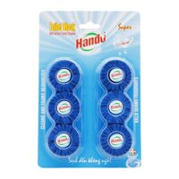 Vỉ 6 viên tẩy xanh khử khuẩn làm thơm bồn cầu  toilet Hando KL32