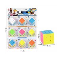 Vỉ 9 cái Rubik hàng siêu trơn mượt loại 3x3