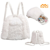 Ví ba lô nhỏ Warkul có dây đeo có thể điều chỉnh Dung tích lớn Dễ dàng làm sạch Túi lưu trữ lông xù Fuzzy Ba lô sang trọng