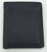 Ví - Bóp - Da Bò, Cao Cấp, Ngang - Nam - Màu Đen - B009