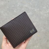 Ví bóp da sần nam màu nâu Valentino Creations Malaysia wallet men