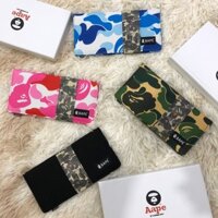 Ví, bóp dài nam nữ cầm tay Bape 4 mầu sắc tặng kèm hộp