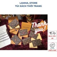 VÍ BÓP NGẮN MINI CÚC MÀU GẤP 3 LV119 FULLBOX HÀNG SẴN SHIP GRAB