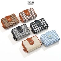 Ví bóp nữ đựng tiền mini cầm tay Zmin, chất liệu da PU cao cấp - V051