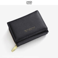 Ví bóp nữ mini đựng tiền thời trang Zmin, chất liệu da PU cao cấp - V072