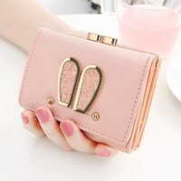 Ví bóp Cầm Tay đẹp mini da ngắn đơn giản xinh xắn sang trọng Cao Cấp  nhỏ zipper Bóp đựng tiền Xu / Thẻ