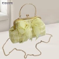 Ví buổi tối Ví lạ mắt Khóa có nơ Túi xách cho bữa tiệc du lịch Quà sinh nhật Người phụ nữ