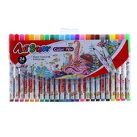 Vỉ Bút Lông Crown 24 Màu - SP-2400 (Bút Hàn Quốc)