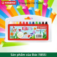 Vỉ bút sáp dầu STABILO Triangular Oil Pastel 12 màu (OP2612)