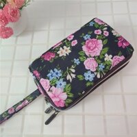 Ví cẩm tay 3 ngăn chất liệu vải mềm 2N022 2 Ngân shop