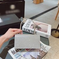 Ví cầm tay đính đá dự tiệc bling bling