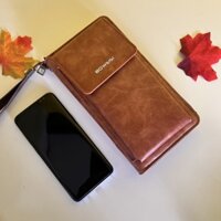 Ví cầm tay đựng điện thoại da mềm cho Nam và Nữ - T0336