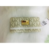 Ví cầm tay Michael Kors - Trắng - Chuẩn Auth