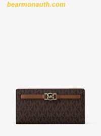 Ví Cầm Tay Michael Kors Reed Large Signature Logo Wallet Nâu Logo - SKU 35F4G6RE3B