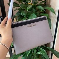 Ví cầm tay  Michael Kors white leather
