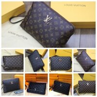 Ví cầm tay nam da thật Clutch Louis Vuittion siêu giảm giá - LT138