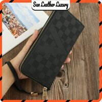 Ví cầm tay nam hàng hiệu /Ví dài Nam Nữ mẫu hot 2025/Bóp da nam llv1