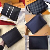 Ví cầm tay nam LV pochette Voyage size25 fullbox