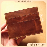 Ví card holder da bò Pullup wax