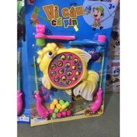 vỉ câu cá đập chuột, đồ chơi cho bé ( tặng kèm pin)