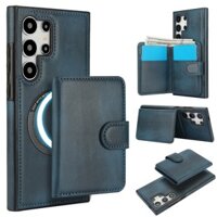 Ví Chân Đế Có Thể Tháo Rời 2 Trong 1 Đựng Thẻ Ốp Lưng Điện Thoại Samsung Galaxy S25 S24 Plus S23 FE S22 S21 Note 20 Ultra Cover