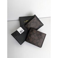 Ví Coach nam 74993 Màu Nâu Canvas