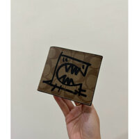 VÍ COACH Nam màu nâu logo C - CHÍNH HÃNG.