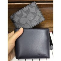 VÍ COACH NAM WALLET IN COLORBLOCK SIGNATURE CANVAS (Coach C4333)