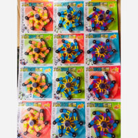 vỉ con quay spinner robot biến hình 6 chân thông minh nhiều khớp nối( vỉ 12 con)