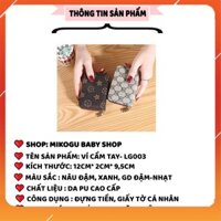 Ví Da ❤️Ví Nữ kéo khóa thời trang cho nam và nữ tiện lợi gọn gàng thời trang mã LG003