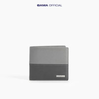 Ví da bò BAMA Wallet W602 ví da nam nữ nhiều ngăn dáng ngang siêu mỏng gọn nhẹ chất liệu da saffiano