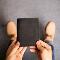 Ví da bò nam cao cấp da sáp Mexico cao cấp V102-Da thật-BH 24tháng-ĐẦY ĐỦ HỘP (CÓ VIDEO)