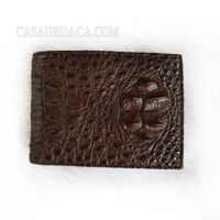 Ví da cá sấu hoa cà loại nhỏ chuyên ATM - 1525