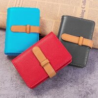 Ví da đựng thẻ bỏ túi dây thắt nhiều ngăn đa năng NC21