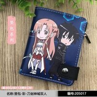 Ví Da Đựng Tiền Xu In Hình Nhân Vật Hoạt Hình Kirito