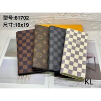 Ví Da Gập Đôi Đựng Thẻ LV_Wallet 61702 Dành Cho Nam Nữ