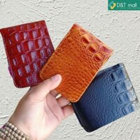 ví da mini handmade thủ công da thật nhập khẩu nhỏ gọn tiện dụng đựng tiền và thẻ ATM DTm38