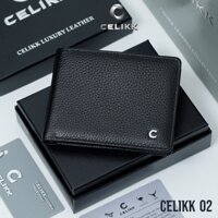 Ví Da Nam Cao Cấp CLB03 Thương Hiệu CeLikk - Bảo Hành 1 năm