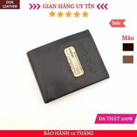 Ví Da Nam CEFIRO Da Bò Thật Kiểu Ngang ( Nâu, Đen ) Full Box ( BH 12 THÁNG)