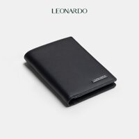 Ví Da Nam Gập Đôi (2 Dáng) Leonardo - Mini Henry Wallet - Da Switf Trơn Mềm Bền Bỉ
