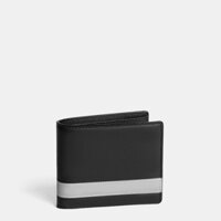 Ví Da Nam Gập Đôi Cosmos 02, Chất Liệu Da Saffiano Cao Cấp, Thương Hiệu LEONARDO