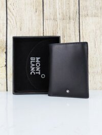Ví da nam Mont Blanc màu đen, dáng đứng, hiện đại DD50
