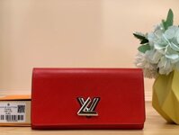 Ví da nữ Louis Vuitton hàng hiệu Đỏ LV01