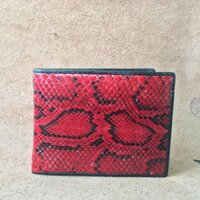 VÍ DA TRĂN NAM CAO CẤP( Da Trăn- Đỏ-Ngang)