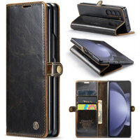 Ví Da Túi Đựng Thẻ Giá Đỡ Ốp Lưng Điện Thoại Galaxy Z Fold 3 4 5 6 Cho Samsung ZFold6 / 5 / 4 / 3 Ốp Lưng Gấp