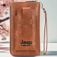 Ví dài cầm tay JEEP thời trang cao cấp đựng điện thoại thẻ card
