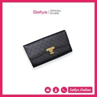 Ví Dài Cầm Tay Nữ Hàng Hiệu SHK0016, Ví cầm tay nữ Cao Cấp khóa xoay Size 25cm Fullbox bao đẹp